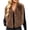 Khaki, variant on cocolona Fuzzy Vest for Women Sleeveless Open Front Cropped Winter Warm Coat for Party Evening