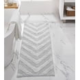 thumbnail image 5 of Better Trends 4 Piece Bathroom Rug Set 100% Cotton Extra Soft Tufted Bath Rug Water Absorbent Non-Slip Bath Mat Machine Washable (White) Hugo Collection, 5 of 8