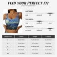 thumbnail image 6 of Vsdgher The Starry Night Print Women Sleeveless Athletic Tank Top Built-in Bra Camisole Sports Vest for Yoga Running Fitness Exercise with Removable Pads, 6 of 8