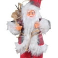 thumbnail image 2 of 9 Inch Standing Santa Claus Ornament  Holiday Decoration(Watermelon Red), 2 of 6