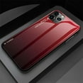 thumbnail image 1 of HELVIS Étui de Téléphone en Verre Trempé Dégradé pour iPhone 13 Pro Max (Rouge-Noir), 1 of 7