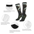 thumbnail image 3 of Goofa Forest Stone-Colored Dragon Pattern Adult Stockings, Color-Block Knee High Socks, Comfortable and Breathable, Soft and Stretchable, Sports, and Decoration, 3 of 6