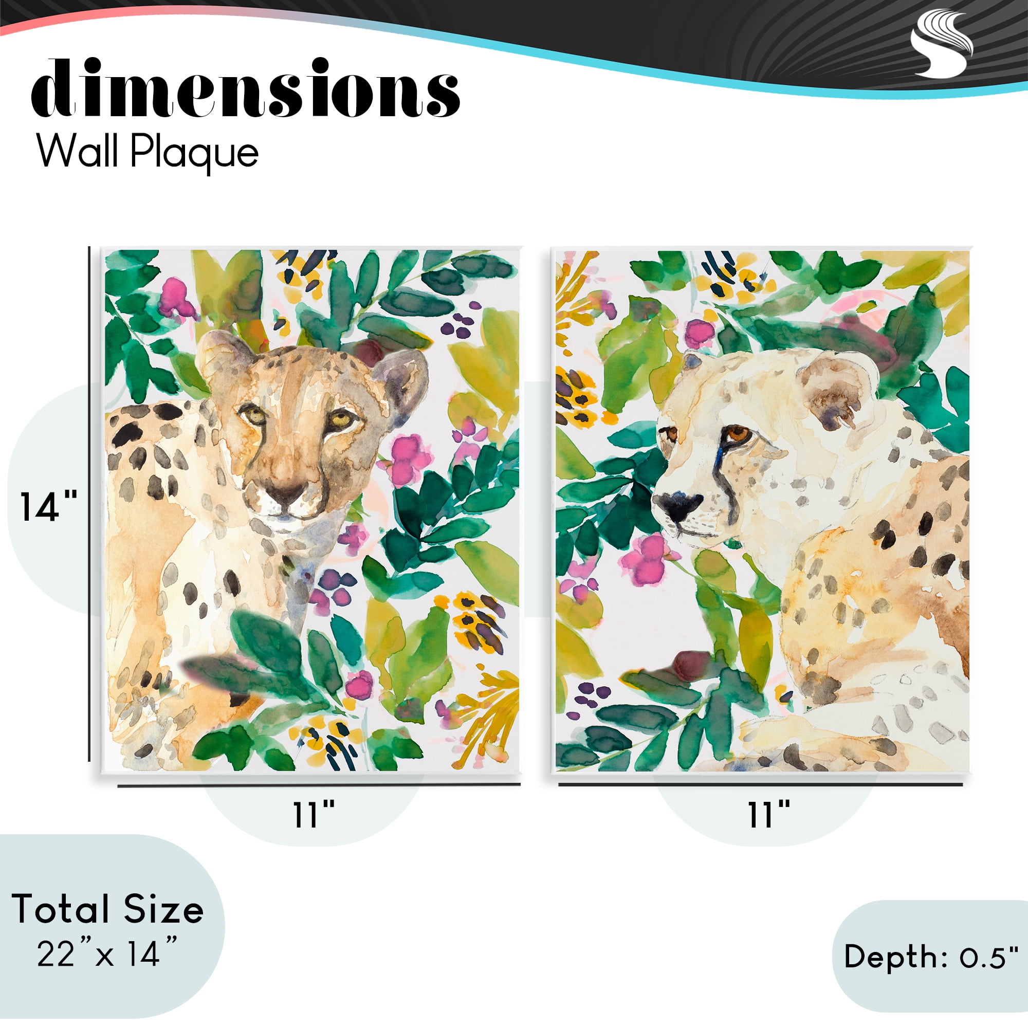Stupell Industries Botanical Garden Wildlife 2 Piece Wall Plaque Art Set, design by Lanie Loreth