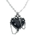 thumbnail image 2 of Alchemy Gothic P855 Pendentif Cœur Sorcière, 2 of 2