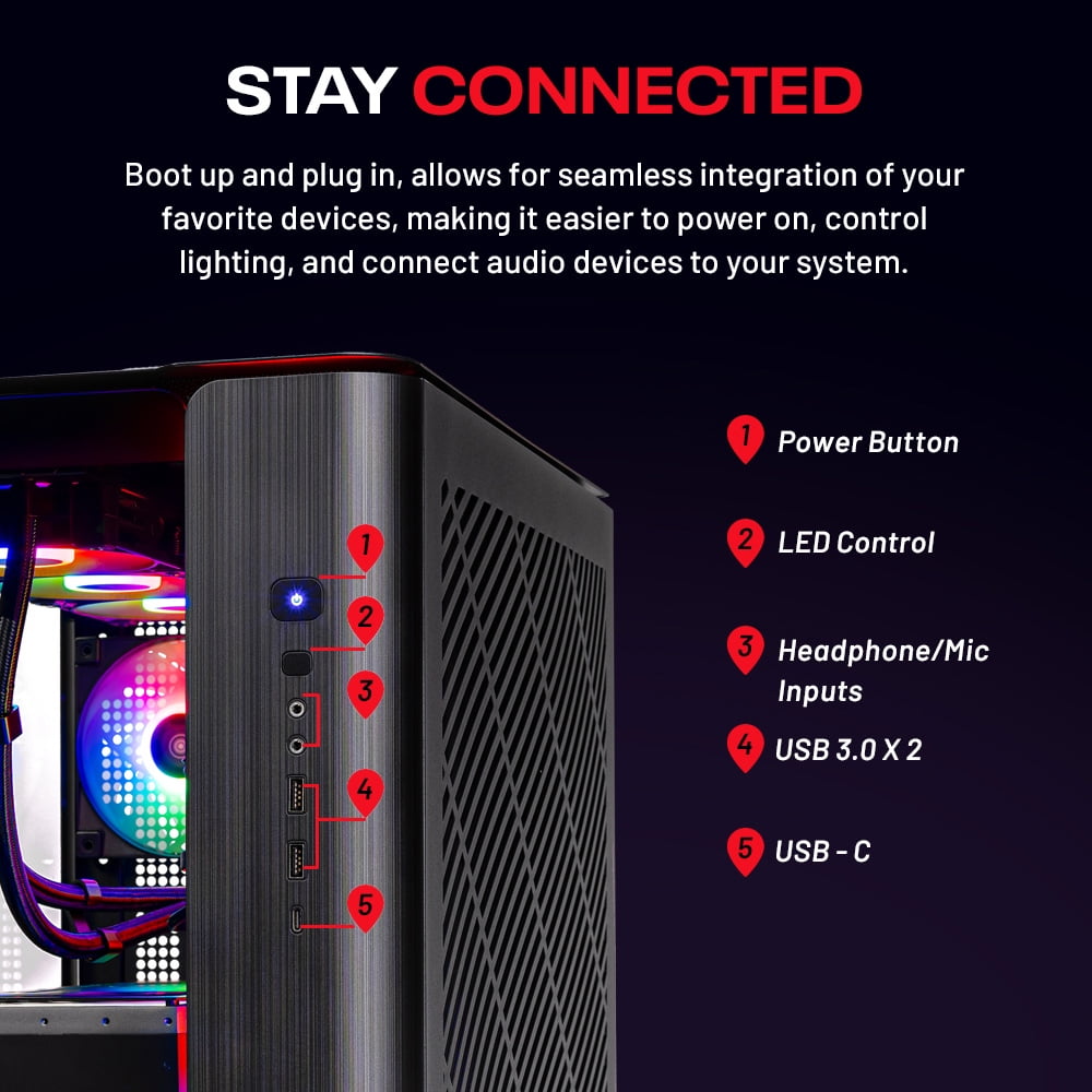 Skytech Gaming King 95 Desktop PC Ryzen 7 7800X3D NVIDIA RTX 5060 Ti 16GB, 1TB NVMe SSD, 32GB DDR5 RAM, 850W GOLD ATX 3 PSU, 360mm ARGB AIO Win 11