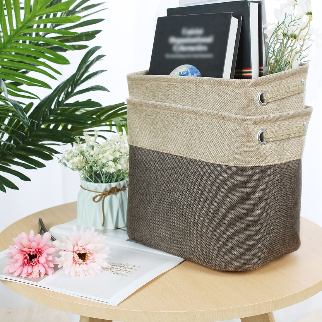 Foldable Storage Bin Laundry Baskets for Closet Shelf Toy Clothes