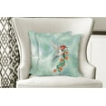 thumbnail image 4 of Ambesonne Animal Throw Pillow Cover 2 Pack, Bird with Flower Branch, 18", Orange Green, 4 of 6