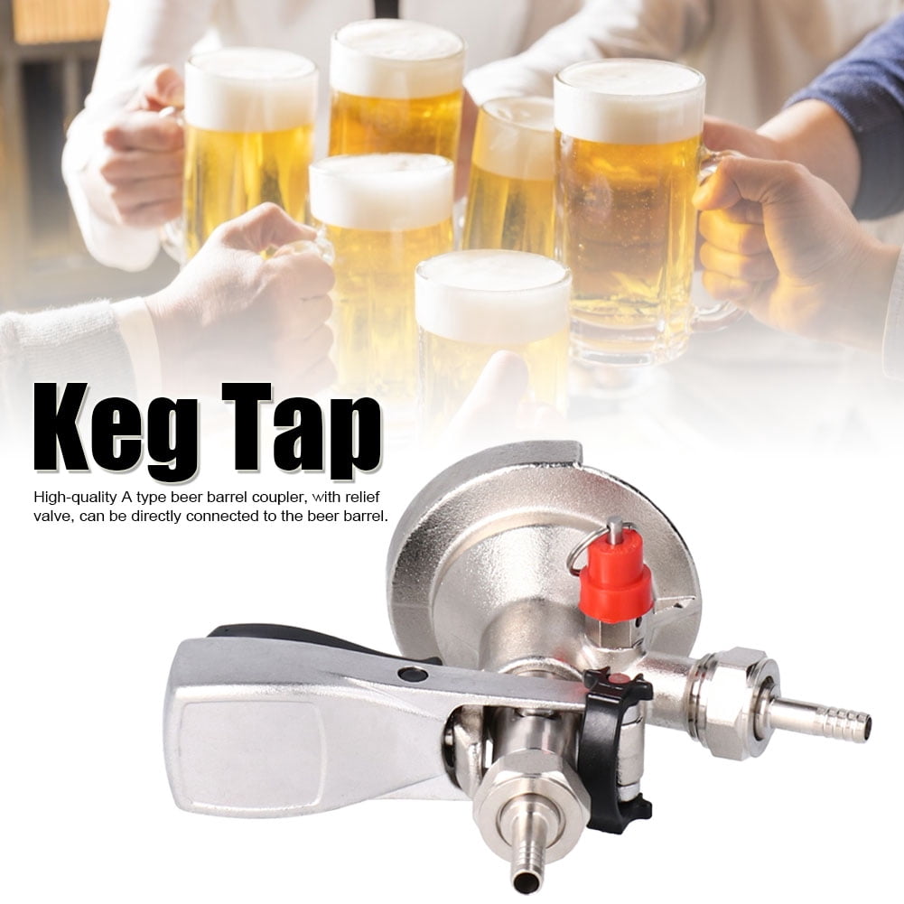 Cacagoo Kegging Tools G5/8 A Type Stainless Steel Beer Keg Tap Distributor Coupler with Brewing Accessory Home Brew Equipment