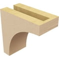 thumbnail image 5 of 3"W x 6"D x 6"H Classic Huntington Rough Cedar Woodgrain TimberThane Corbel, Primed Tan, 5 of 6