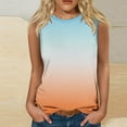 thumbnail image 2 of Women Sleeveless Crop Tops Plus Size, Green Print Blouses for Women Athletic Tops Women Xl Women Casual Tops V Neck Short Sleeve Button Up Shirts for Women Cropped, 2 of 4