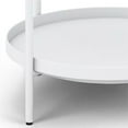 thumbnail image 3 of Simpli Home Monet Industrial 17 " Metal Metal End Table in White, 3 of 7