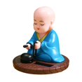 thumbnail image 1 of Monje de juguete con la cabeza que asiente con la cabeza No se requiere batería Juguete solar de columpio automático B Gloria Figura de baile muñeca, 1 of 9