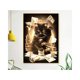 thumbnail image 1 of Pintura de diamantes 5d, kit por números, pintura de diamantes, gato con bordado de diamantes, bordado de diamantes en punto de cruz, arte artesanal, lienzo, decoración de pared, 30*40cm G, 1 of 5