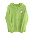 thumbnail image 5 of Aboser Womens Spooky Pullover Hoodies Halloween Party Shirts Cute Long Sleeve Tops Lightweight Cozy Hooded Sweatshirts with Pockets, 5 of 8