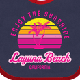 thumbnail image 4 of Inktastic Summer Enjoy the Sunshine Laguna Beach California in Pink Boys or Girls Baby Bib, 4 of 4