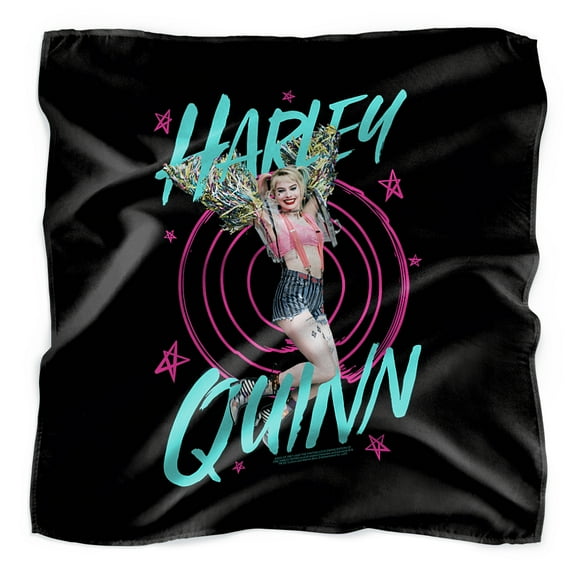Birds of Prey Harley Quinn on Target Bandana (21 in x 21 in)
