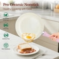 thumbnail image 3 of Non Stick Pink Ceramic Cookware Set, 11-Piece Induction Compatible with Gold Lids, 3 of 6