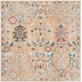 thumbnail image 2 of SAFAVIEH Bristol Gorden Oriental Polyester Area Rug, Camel/Blue, 7' x 7' Square, 2 of 8