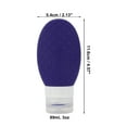thumbnail image 4 of Unique Bargains 1 Pc Refillable Portable Silicone Pump Bottle for Camping 89ml 3oz Blue, 4 of 6