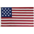 thumbnail image 2 of 15 Star Spangled Banner 3x5 3'x5' Nylon Embroidered Flag Banner (Outline Star), 2 of 11