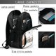 thumbnail image 4 of Easygdp Herbs and Wildflowers Mochila para Laptop de Viaje con Puerto USB, Mochila para Laptop con Puerto de Carga USB para Mujeres y Hombres, 4 of 7