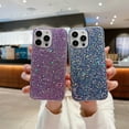 thumbnail image 6 of SaniMore Case for iPhone 15 Pro (6.1" 2023), Glitter Bling Backplane for Girls Women Luxury Fashion Shockproof Anti-drop Slim Lightweight Shell for iPhone 15 Pro 6.1" 2023, Skyblue, 6 of 9