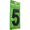 thumbnail image 4 of HY-KO 4" Black Plastic Modern Number 5, 4 of 8