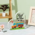 thumbnail image 3 of Bus Driver Gifts For Women Men School Bus Driver Appreciation Gifts School Bus Driver Graduation Acrylic Heart Plaque Gifts Thanks For Keeping Me Safe Back To School End Of Term School Present, 3 of 5