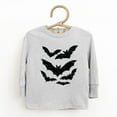 thumbnail image 6 of Halloween Bats Distressed - Toddler Long Sleeve Graphic Tee and Youth Long Sleeve Graphic T-Shirt, 6 of 13