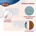thumbnail image 4 of TRIXIE Insulated Outdoor 2-Story Wooden Small Animal Hutch with Windows, Trays, Ramp, 4 of 9