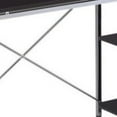 thumbnail image 2 of HomeRoots Furniture 285414 54 x 47 x 20 in. Computer Desk with Shelves, Black & Chrome, 2 of 5