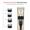 thumbnail image 5 of DYINHODI Pet Hair Clipper Dog Hair Clippers, Dog Grooming Kit, Cordless Quiet Pets Clippers Hair Trimmer,  Dog Shaver Clipper with 4 Comb Guides, 5 Size Fine Tuning Knob for Thick Coats Cats, 5 of 13