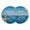 Lake Blue, variant on Coastal Starfish Round 13 Inch Placemats Set of 2, Nautical Marine Life Blue Wooden Grain HeatResistant Non Slip Place Mats for Dining Table, Wipeable Braided Kitchen Table Mats for Housewarming