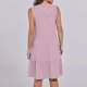 thumbnail image 4 of Vestidos de Manga Corta Casual para las Mujeres V Cuello Ruffle Mini Túnica, Sexy Elegante Vestido de Fiesta Del Club para las Vacaciones, Mezcla de Poliéster de Color Sólido, 4 of 9