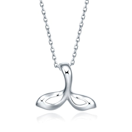 ZHOU LIU FU PT950 Platinum Mermaid Tail Pendant for Women PT045640