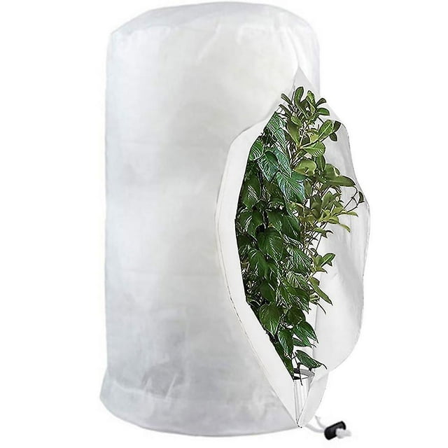 Sacs de Protection contre le Gel pour Plantes Housse de Protection Réutilisable avec Cordon Sacs en Polaire pour Jardin Hiver