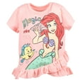 thumbnail image 4 of Disney Princess Ariel Toddler Girls Peplum Crossover T-Shirt and Leggings Outfit Set Toddler to Big Kid, 4 of 5