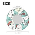 thumbnail image 6 of Disketp Music Lover Dinosaur Shower Caps,Reusable Shower Cap For Women, Double Layer Waterproof Hair Cap, Large Size For All Hair Lengths,For Girls Spa Home Salon Use, 6 of 9