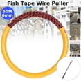 thumbnail image 2 of 50M 6mm Cable Wire Puller Conduit Snake Fish Tape Cable Rodder Rod Tested 700KG, 2 of 12