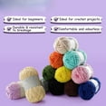 thumbnail image 2 of 2 Pac Chenille Yarn for Crocheting - Fluffy Yarn for Crochet, Baby Yarn for Crocheting Soft Blankets - Weight Per Roll 50g/1.76oz, Length 60m/65yard, 2 of 6