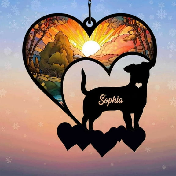 LAMIRO Personalized Memorial With Name Loss Dog Remembrance Gift Dog Memorial Ornament Loss Of Dog Sympathy Gift