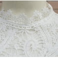 thumbnail image 5 of Women's Lace Blouse Long Sleeve Shirt Elegant Lace Detail Tunic Top for Women White Dressy Blouse for Casual Wear, 5 of 7