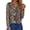 Multicolour-Floral, variant on Fantaslook Henley Long Sleeve Shirts for Women Casual V Neck Fall Tops Dressy Work Blouses