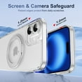 thumbnail image 2 of Decase Shockproof Clear Case with 360° Ring Stand Magnetic for iPhone 16,Anti-Fingerprint,Military Drop Protection,Compatible with Mag-Safe,Soft Edge Translucent Slim Phone Case,Clear, 2 of 10