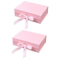 thumbnail image 1 of Caja de Regalo Rosa, Cajas de Regalo con Tapa y Cinta para Bodas, Almacenamiento y Cumpleaños. Caja de Regalo Plegable., 1 of 5