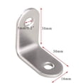 thumbnail image 3 of 20 Pcs 90 Degrés Angle Droit en Acier Inoxydable Corset, 1,18 Pouces X 1,18 Pouces Corsets d'Angle, Support Métallique en Acier Inoxydable Angle Droit, 3 of 6