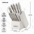 thumbnail image 2 of Farberware Edgekeeper 13-Piece Stainless Steel Knife Block Set with Built-In Knife Sharpener, 2 of 10