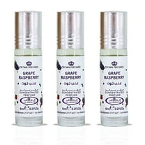 Grape Raspberry Perfume Oil CPO 6ML (0.2 OZ) By Al Rehab | Fruity, Floral, Sweet, Vibrant Fragrance. (PACK OF 3)