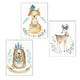 thumbnail image 5 of 3 Unids Acuarela Flor Animales Oso Ciervo Posters Impresiones Niños Nórdicos Sala De Bebé Pared Imágenes Pintura, 5 of 9