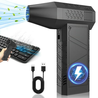 KOPEXY Compressed Air Duster, 130000RPM Cordless Electric Air Blower for Computer, 3-Gear Adjustable Power Dust Cleaner, Rechargeable Portable Mini Blower for Electronics, Keyboard&Car